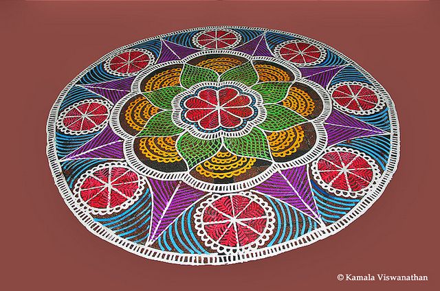 mandala rangoli design by kamala vishwanathan 6