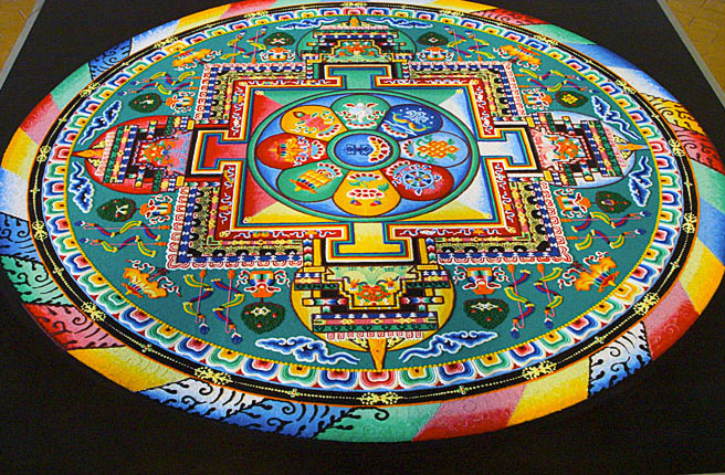 tibetan sand painting rangoli design 6
