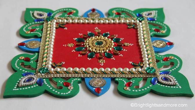 wooden rangoli design 7