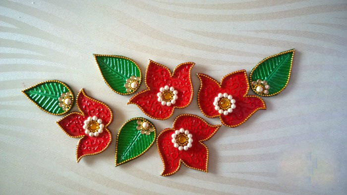 wooden rangoli design 8