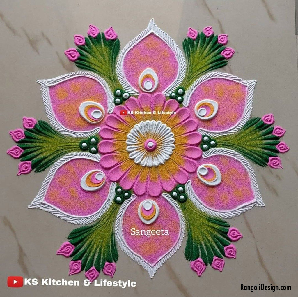 23 holi rangoli design