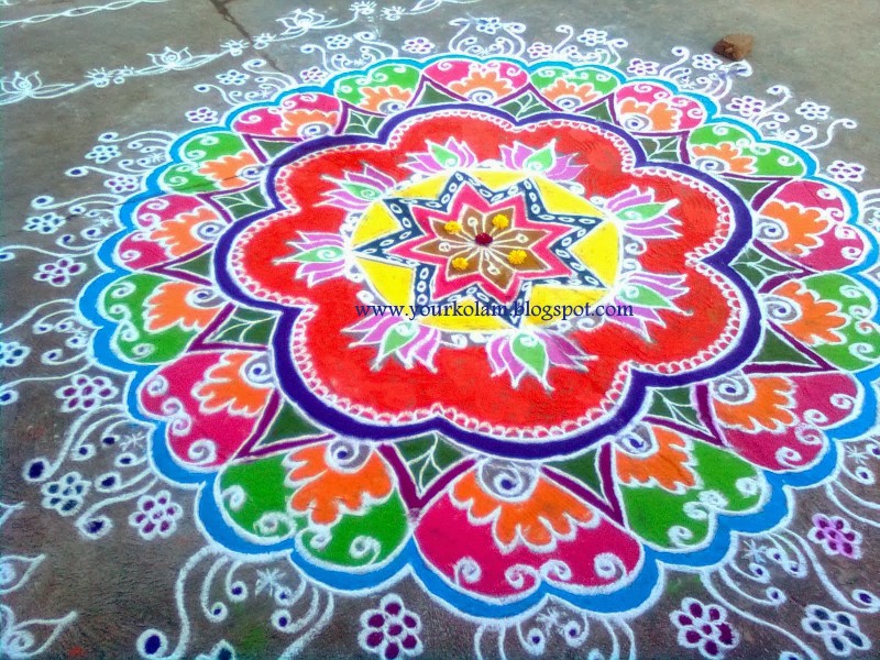 rangoli design by vijaya sharadha 1