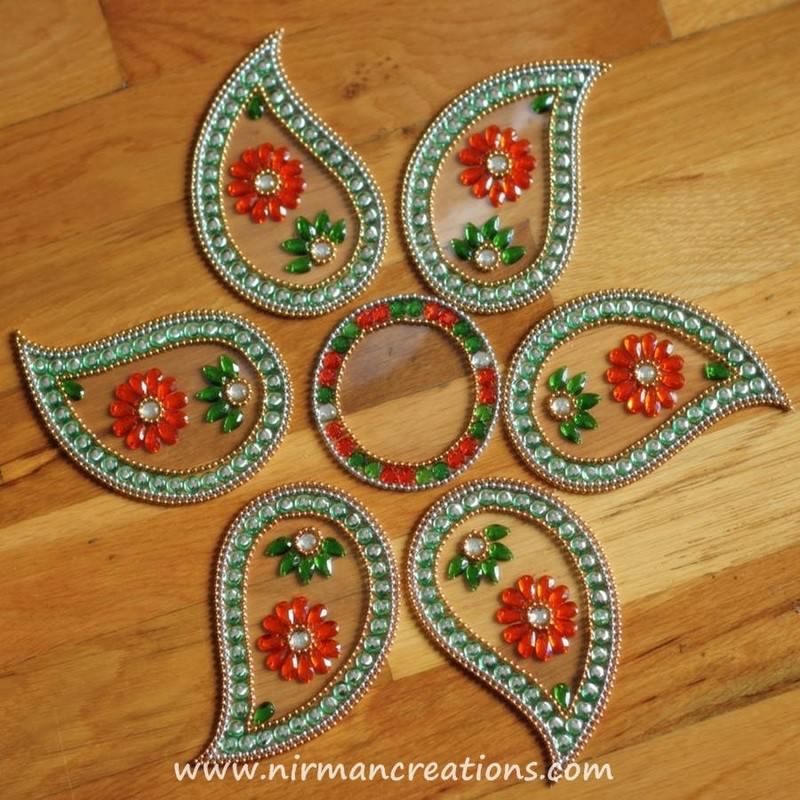 kundan rangoli design by nirman 11