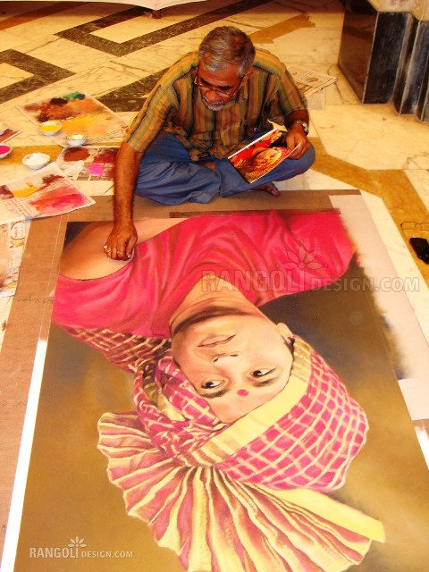 12 making sachin portrait rangoli designs by abhay gadkari