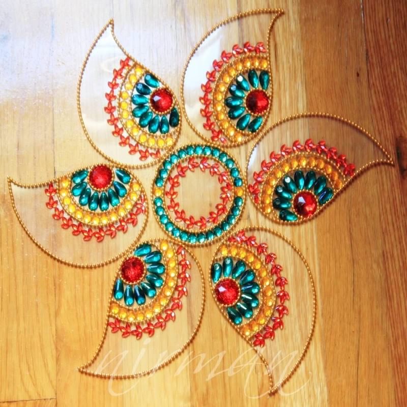 kundan rangoli design by nirman 14