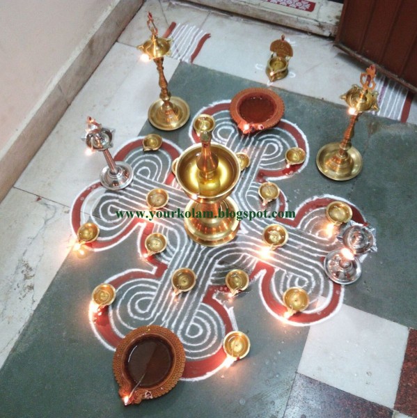 rangoli design by vijaya sharadha 14