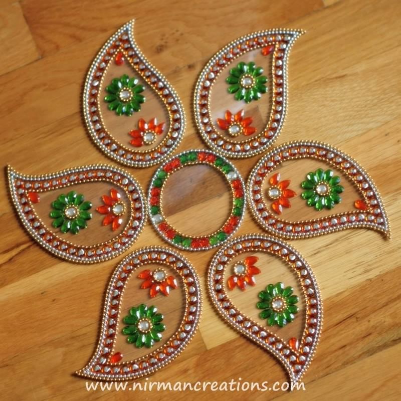 kundan rangoli design by nirman 16
