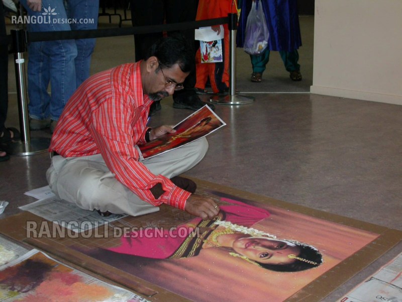 16 making traditional portrait rangoli designs by abhay gadkari