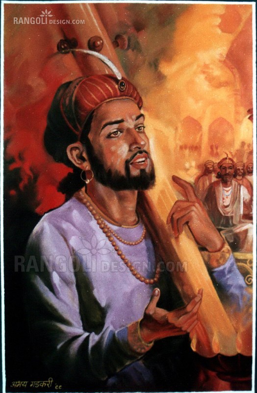 19 singer portrait rangoli design by abhay gadkari