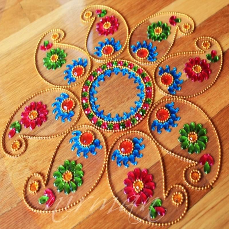 kundan rangoli design by nirman 2
