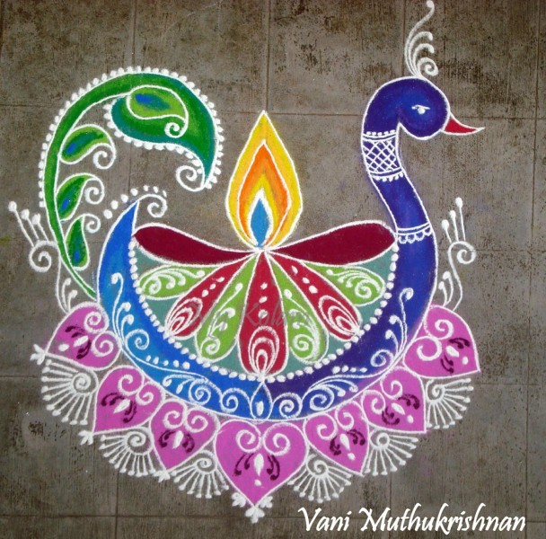 rangoli design by vani muthukrishnan 2