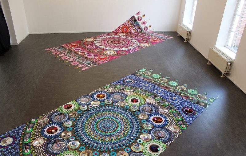 3 kaleidoscopic rangoli designs by suzan drummen