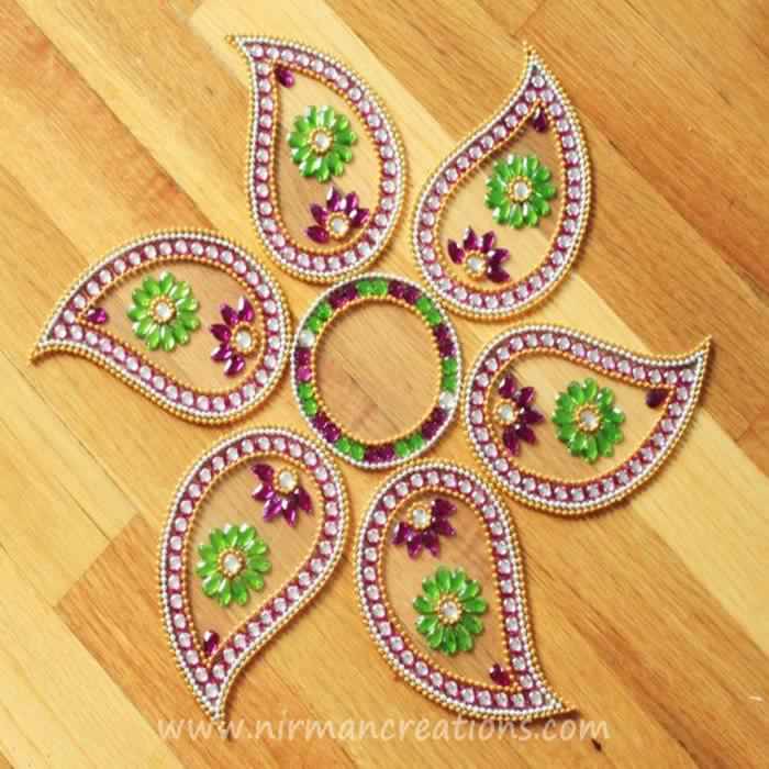 kundan rangoli design by nirman 3