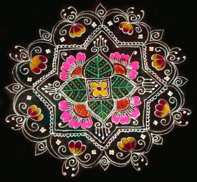 rangoli design by sudha balaji 4