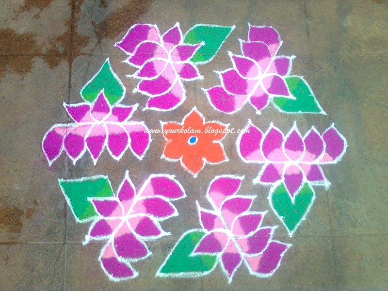 rangoli design by vijaya sharadha 5