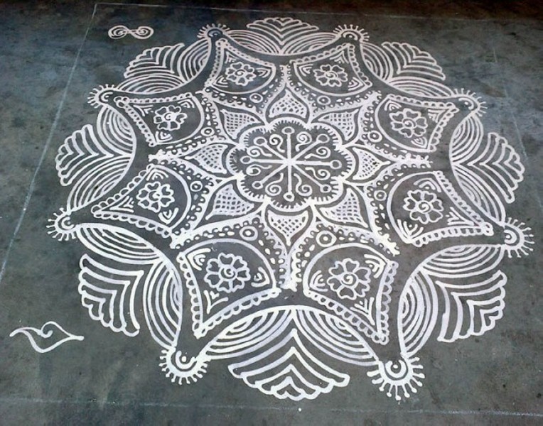 rangoli design by sudha balaji 7