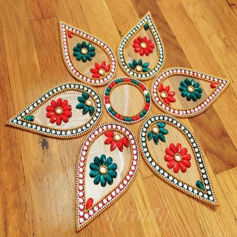 kundan rangoli design by nirman 8