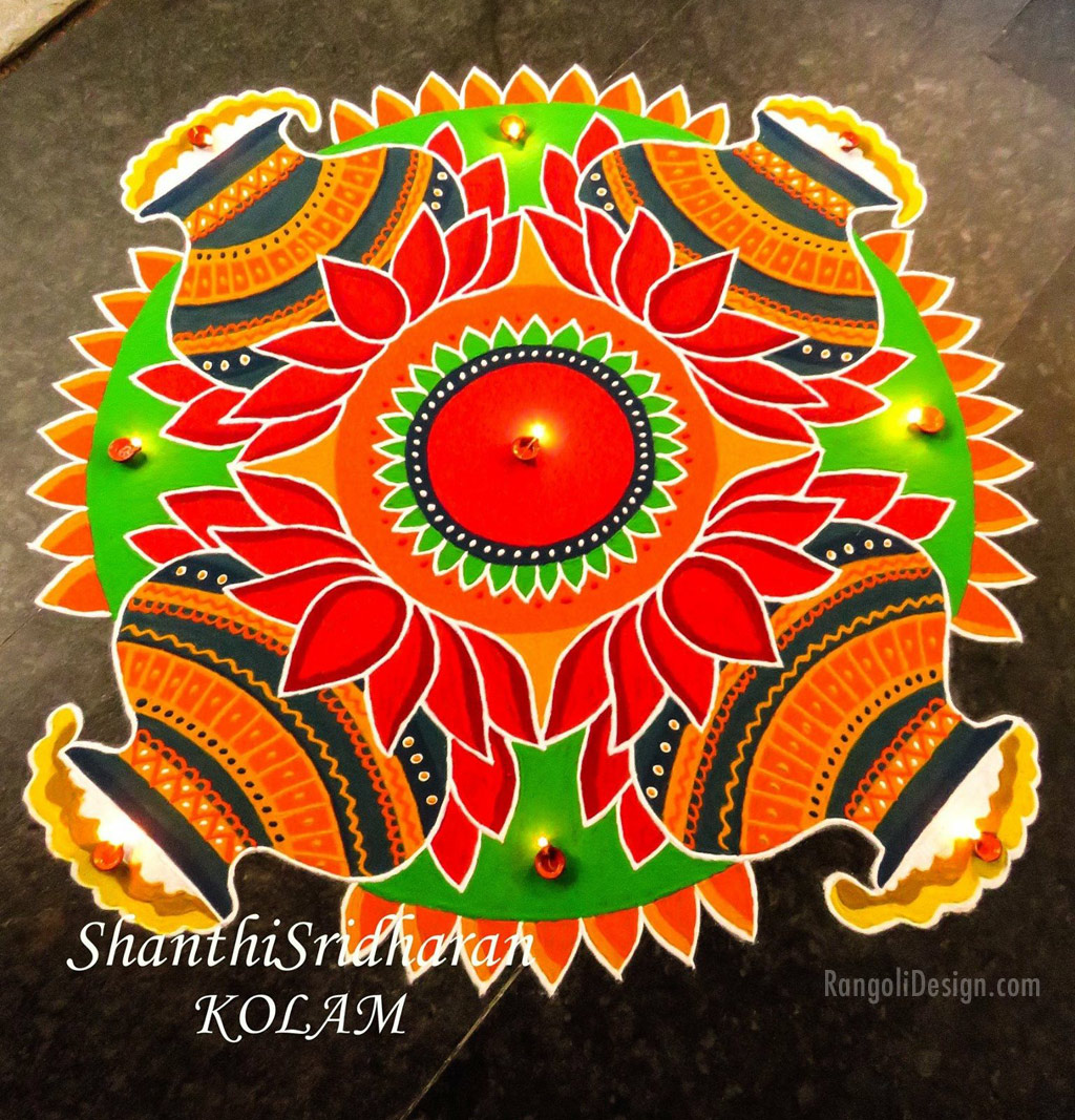 pongal rangoli design shanti sridharan 1