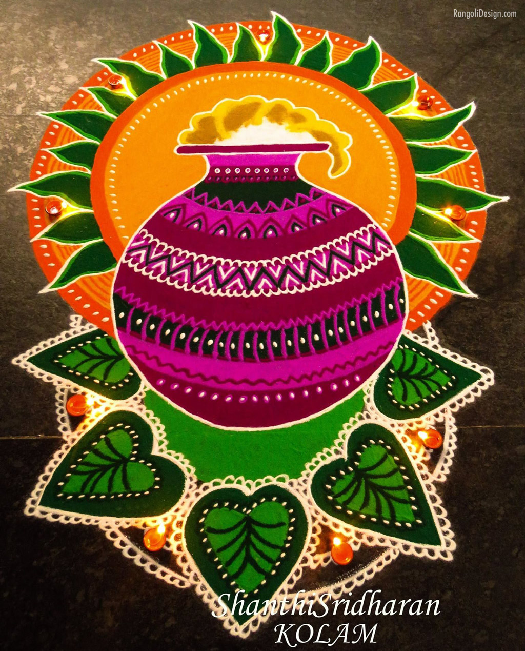 pongal rangoli design shanti sridharan 3