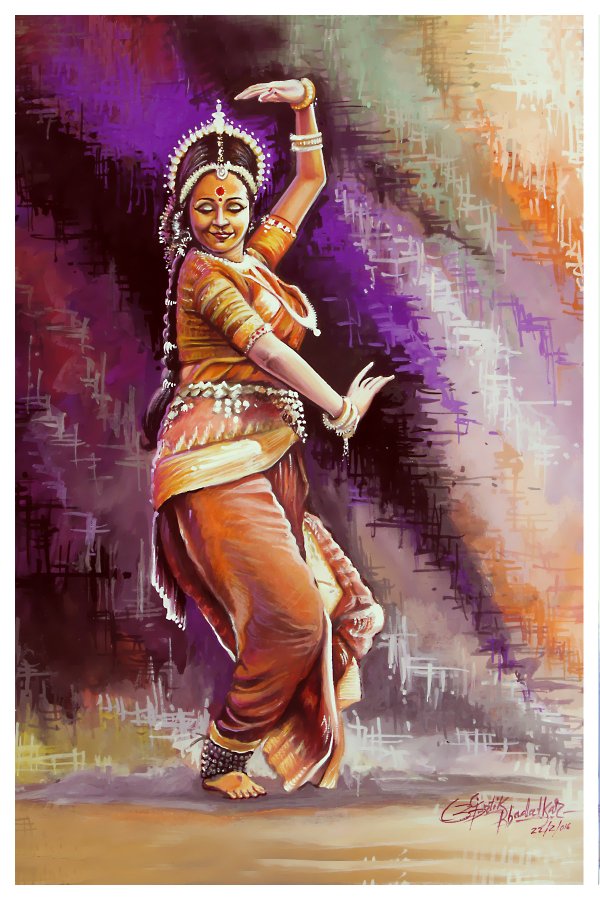 5 portrait rangoli art painting woman kartik khadatkar