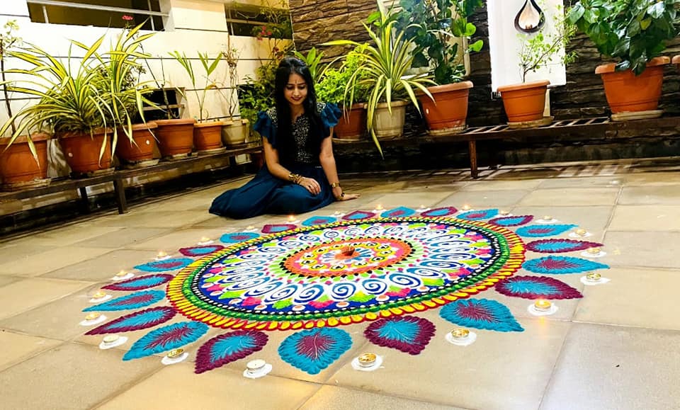 competition rangoli design by shefali jain