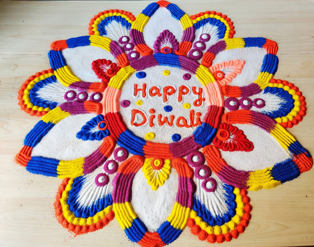 diwali rangoli design by swati