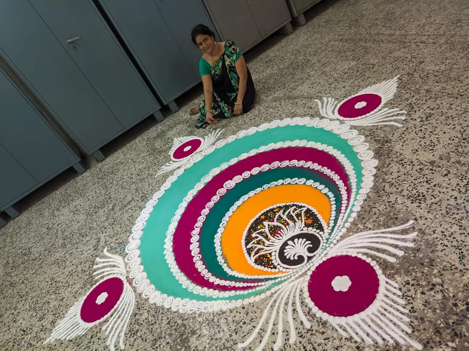sanskar bharti rangoli design festval by nirmala adsul