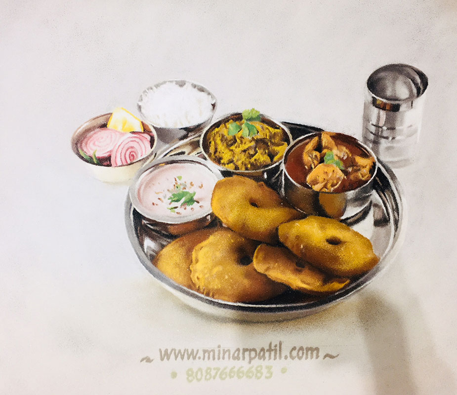 23 still life rangoli art thali minar patil