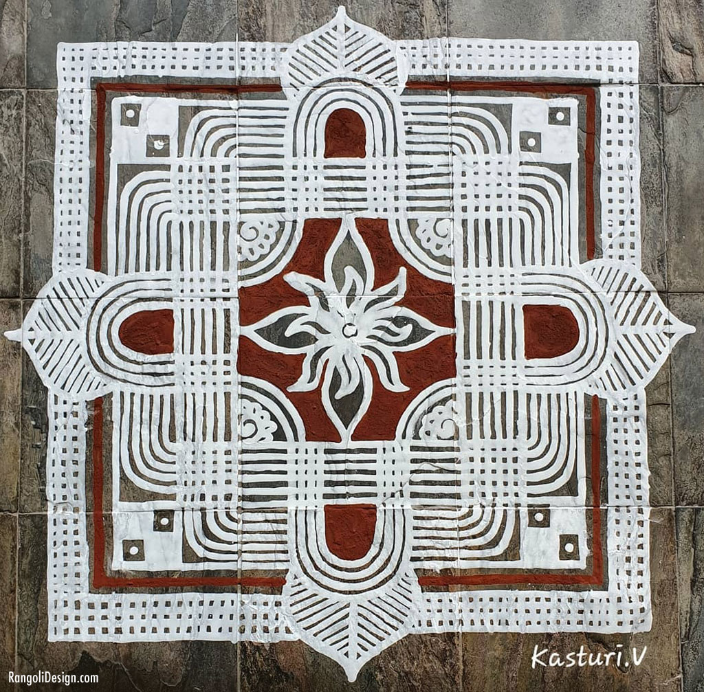 rangoli design alpana kasturi venkat