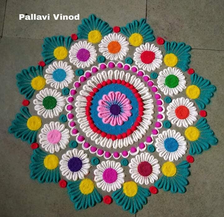 15 rangoli design star pallavi vinod