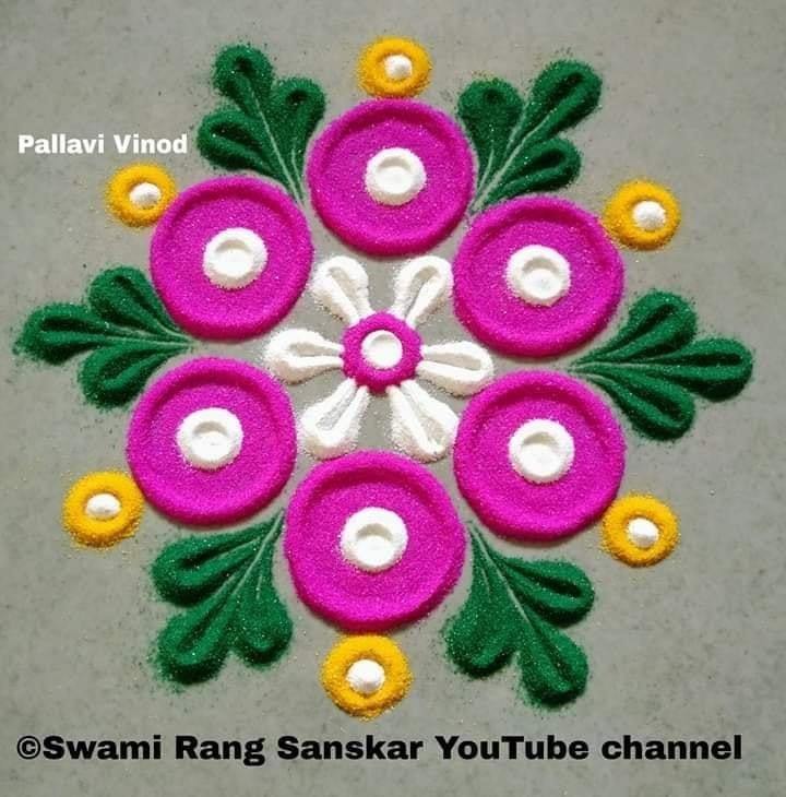 5 rangoli design flower pallavi vinod
