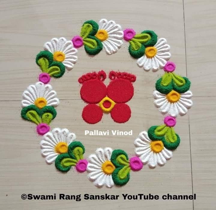 7 rangoli design footprint pallavi vinod