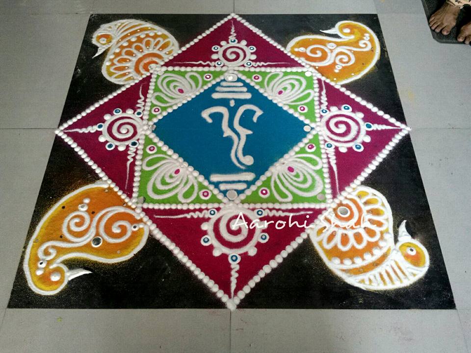 rangoli ganesh aarohi shah