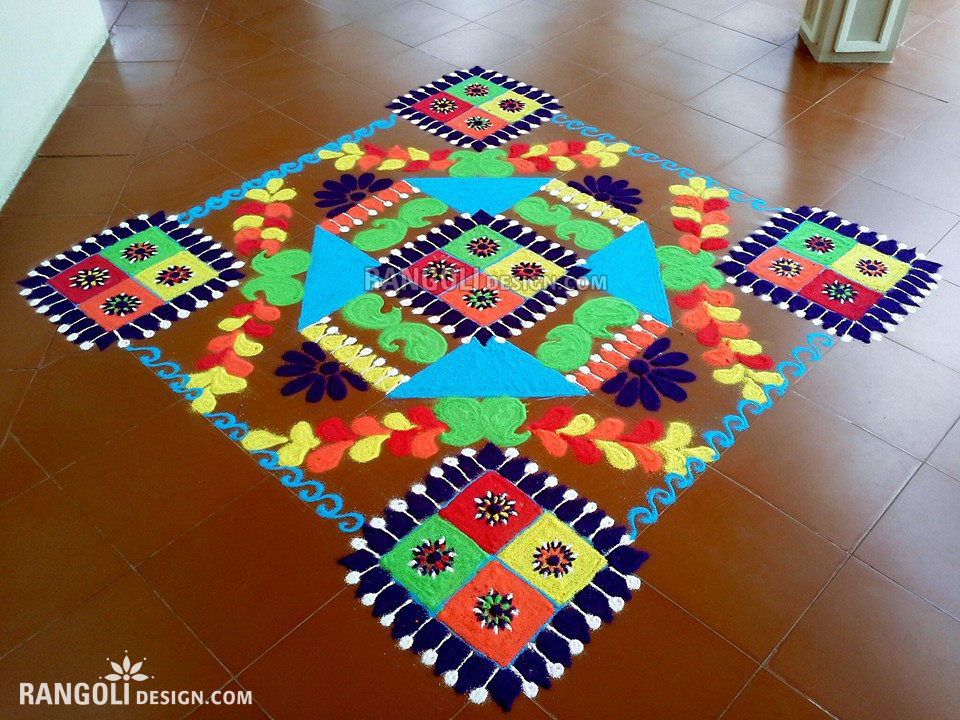 rangoli design mango by mash 4