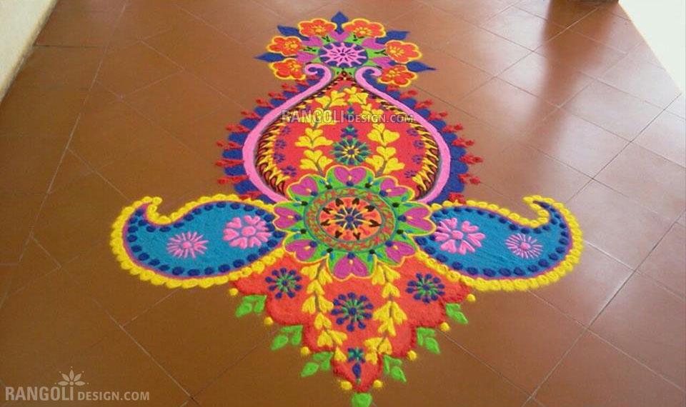rangoli design mango by mash 6