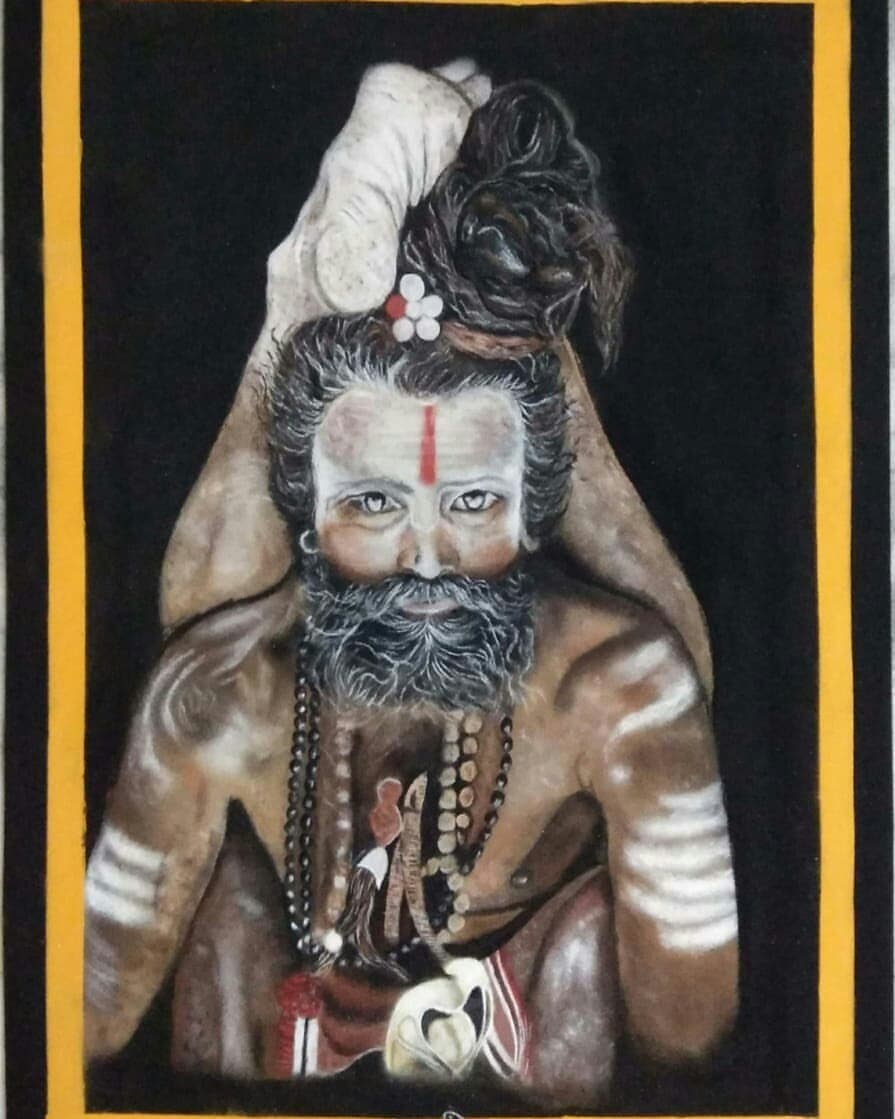 realistic rangoli design international yoga day
