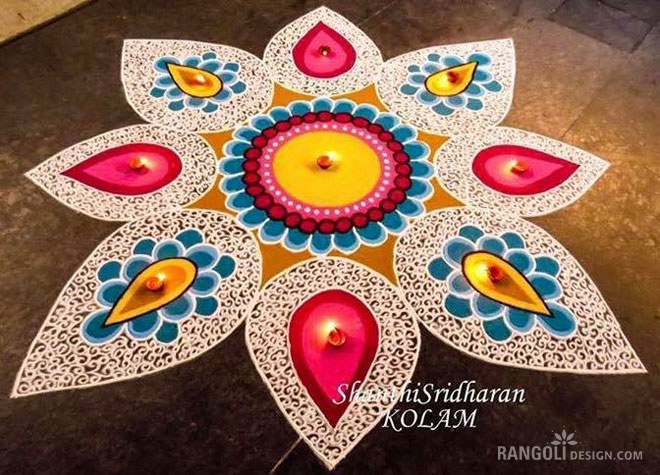 diwali rangoli kolam design shanthi sridharan 10