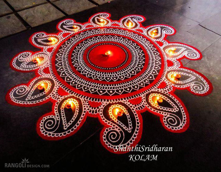 diwali rangoli design shanthi sridharan 11