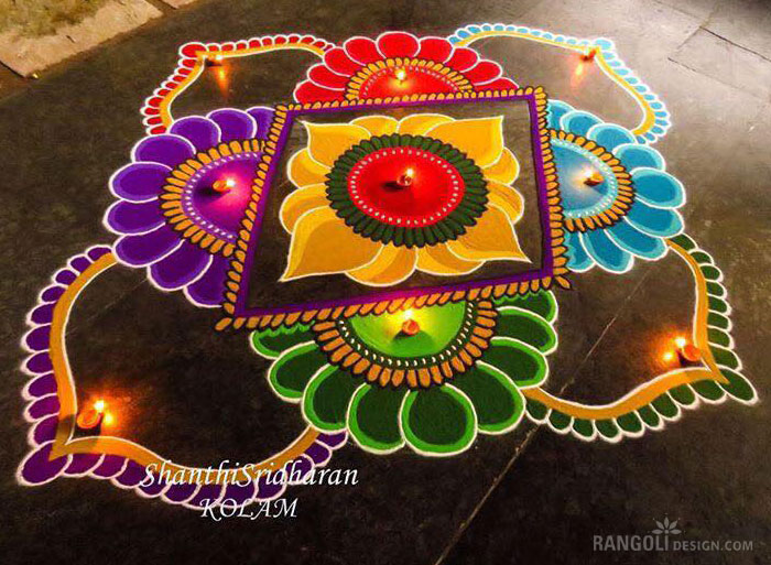 diwali rangoli design shanthi sridharan 5