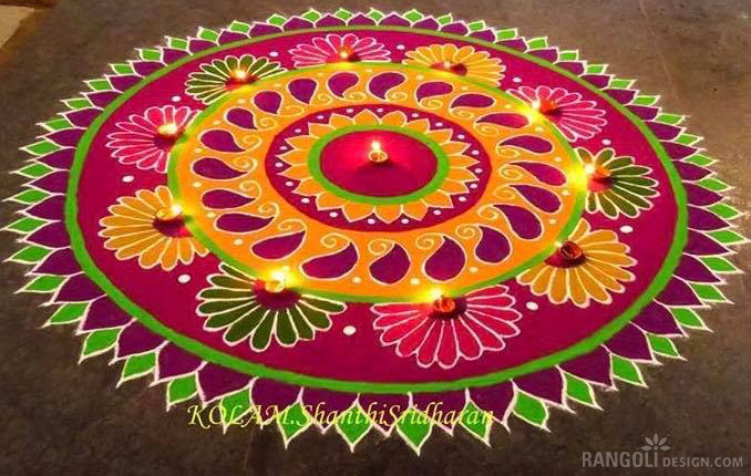 diwali kolam rangoli design shanthi sridharan 6
