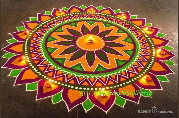 diwali kolam rangoli design shanthi sridharan 7